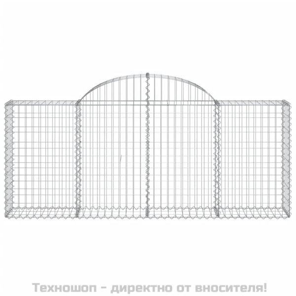 Габионни кошници арка 25 бр 200x30x80/100 см поцинковано желязо