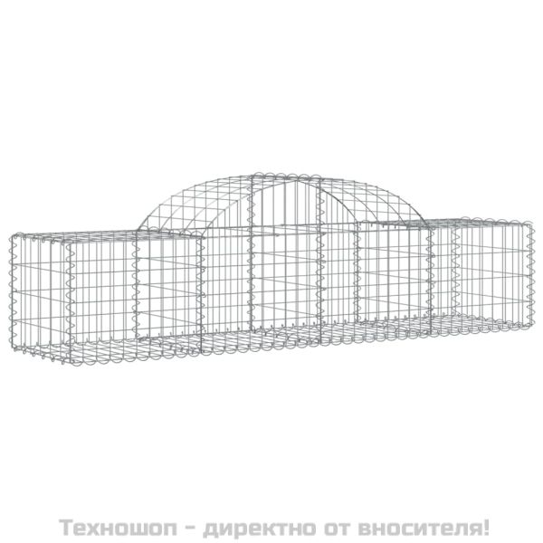 Габионни кошници арка 15 бр 200x50x40/60 см поцинковано желязо