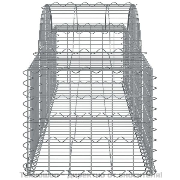 Габионни кошници арка 8 бр 200x50x40/60 см поцинковано желязо