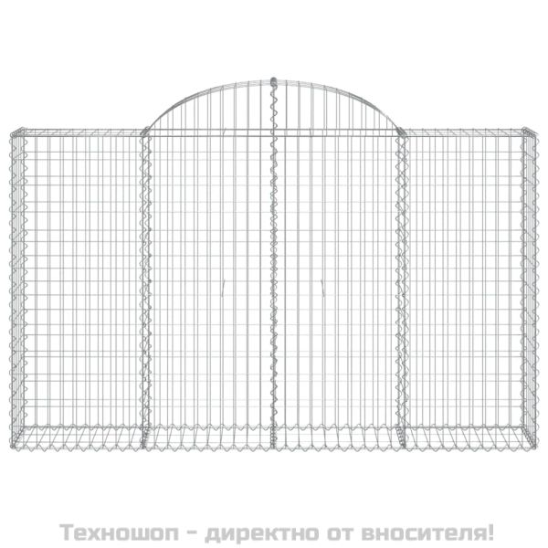 Габионни кошници арка 6 бр 200x30x120/140см поцинковано желязо