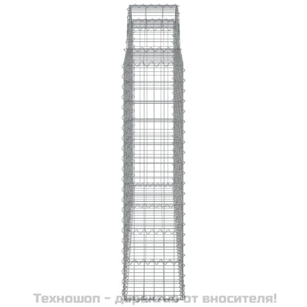 Габионни кошници арка 12 бр 200x30x120/140см поцинковано желязо