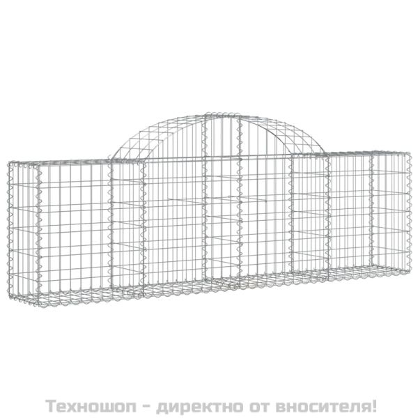 Габионни кошници арка 9 бр 200x30x60/80 см поцинковано желязо