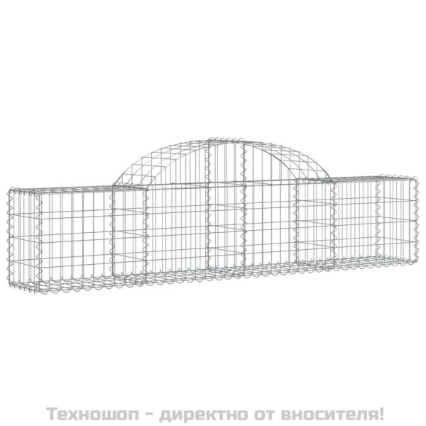 Габионни кошници арка 6 бр 200x30x40/60 см поцинковано желязо