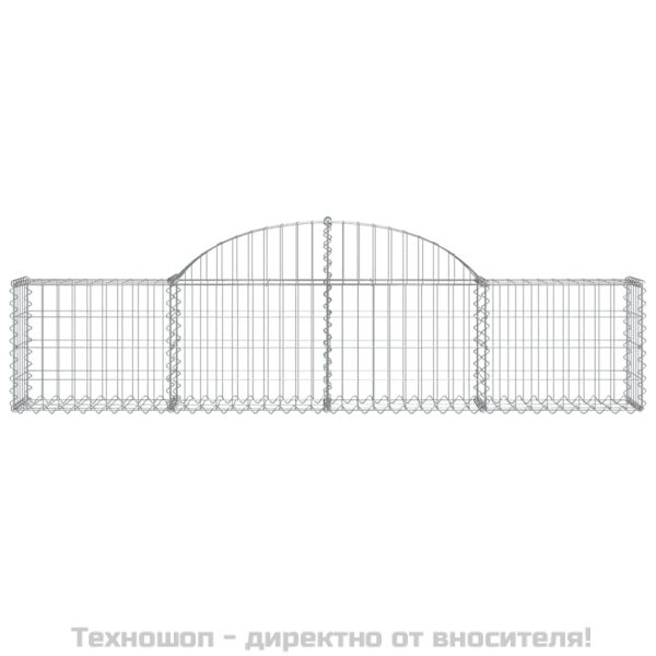 Габионни кошници арка 6 бр 200x30x40/60 см поцинковано желязо