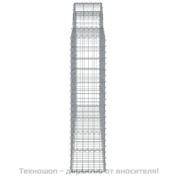 Габионни кошници арка 7 бр 200x30x120/140 см поцинковано желязо