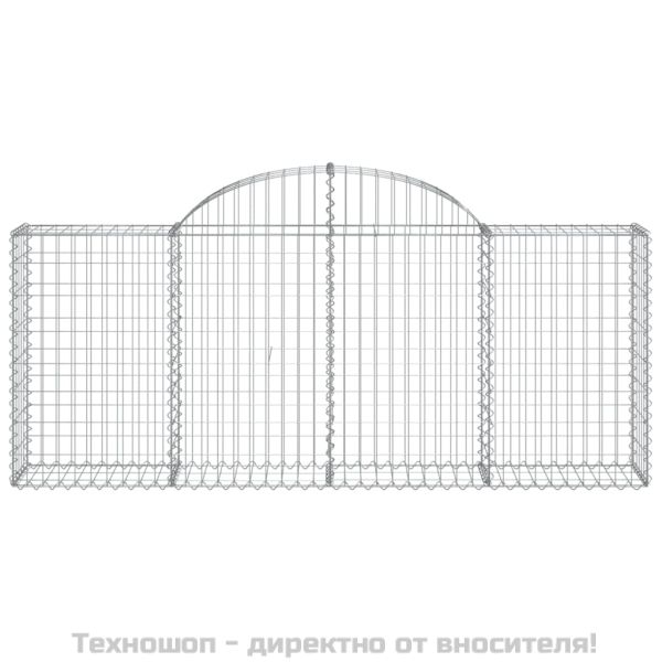 Габионни кошници арка 15 бр 200x30x80/100 см поцинковано желязо