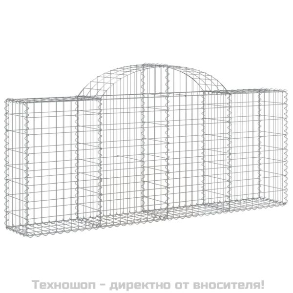 Габионни кошници арка 18 бр 200x30x80/100 см поцинковано желязо