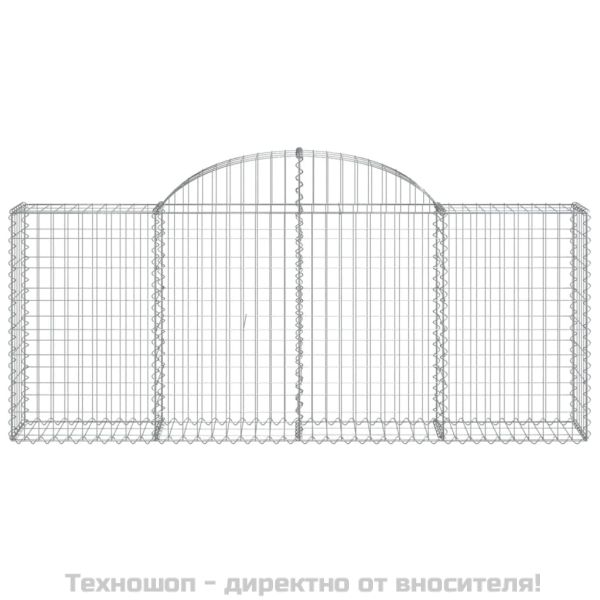 Габионни кошници арка 18 бр 200x30x80/100 см поцинковано желязо