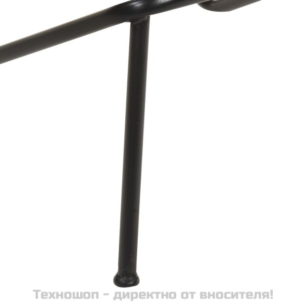 Бар табуретки, 4 бр, кафяви, естествена кожа