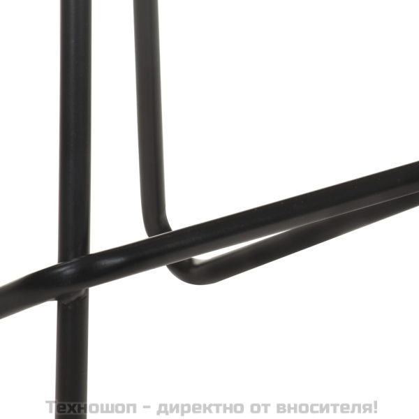 Бар табуретки, 4 бр, кафяви, естествена кожа