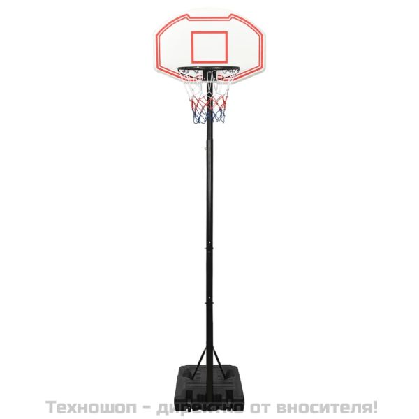 Баскетболна стойка, бяла, 282-352 см, полиетилен