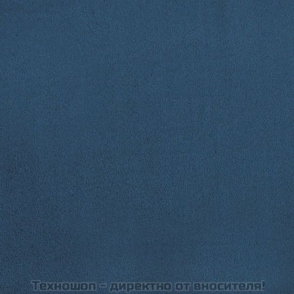 Трапезни столове, 4 бр, сини, кадифе