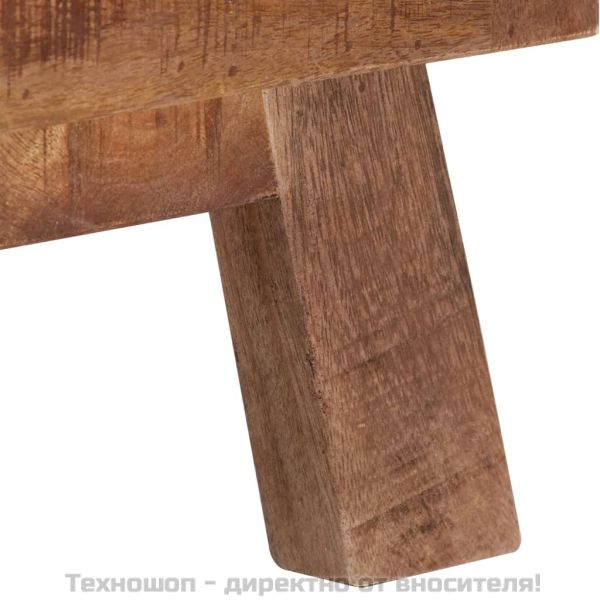 ТВ шкаф, 110x30x45 см, грубо мангово дърво