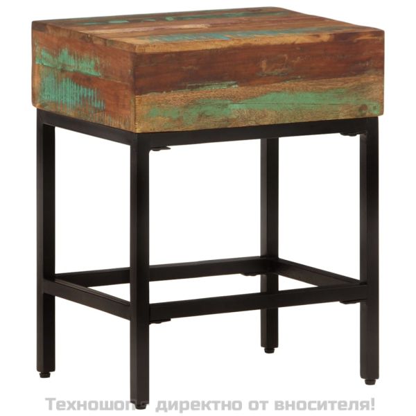 Помощна маса, 40x30x51 см, регенерирано дърво масив