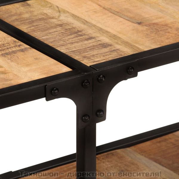 ТВ шкаф, 150x30x41 см, масивно мангово дърво