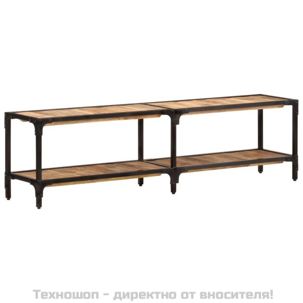 ТВ шкаф, 150x30x41 см, масивно мангово дърво