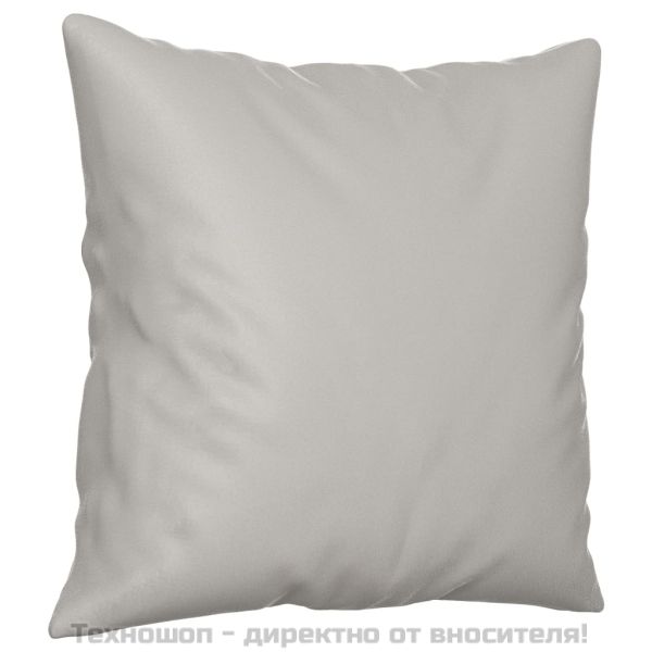 Възглавнички, 2 бр, светлосиви, 40x40 см, микрофибърна тъкан