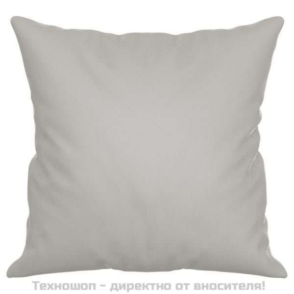 Възглавнички, 2 бр, светлосиви, 40x40 см, микрофибърна тъкан