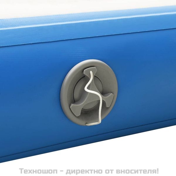 Надуваема плаваща платформа, синьо и бяло, 200x150x15 см