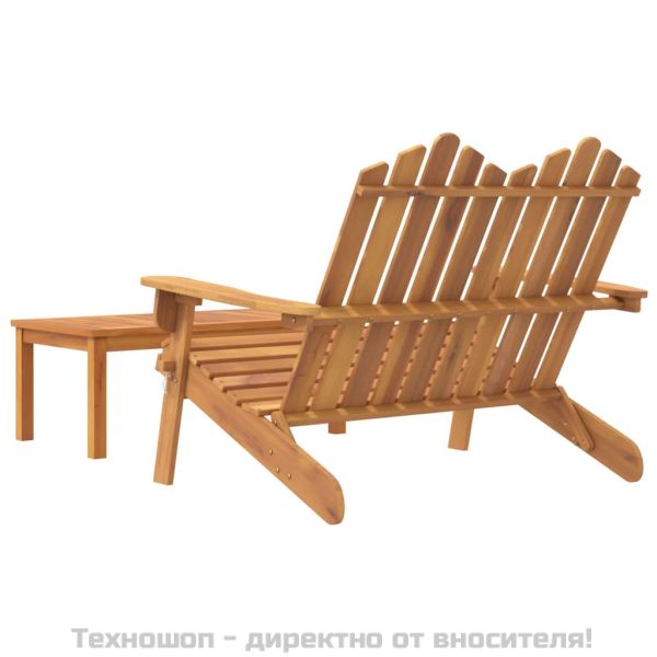 Градински лаундж комплект Адирондак, 2 части, акация масив