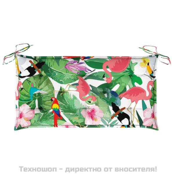 Възглавница за градинска пейка цветна 100x50x7 см оксфорд плат