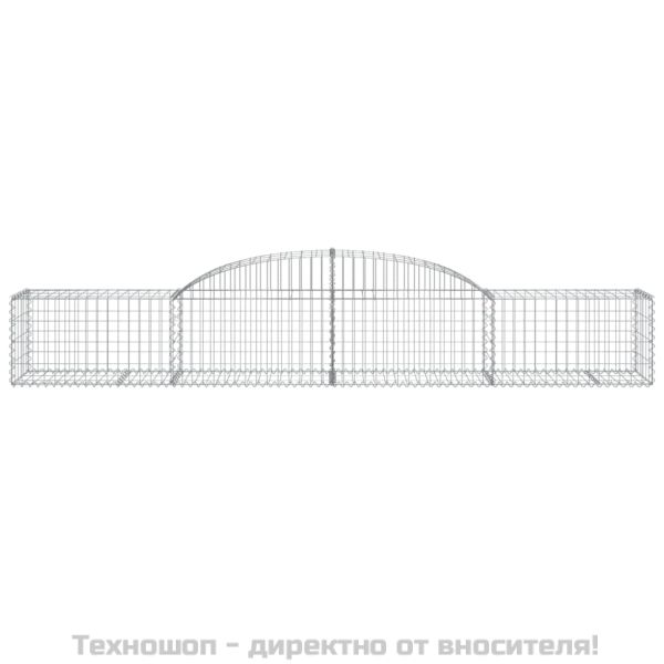 Дъговидна габионна кошница 300x50x40/60 см поцинковано желязо