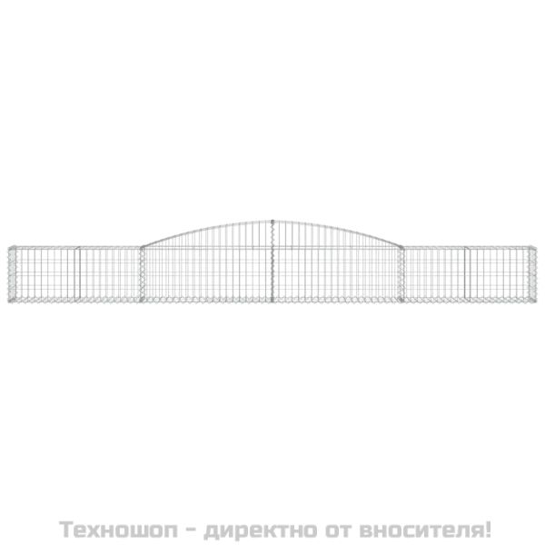 Дъговидна габионна кошница 400x30x40/60 см поцинковано желязо
