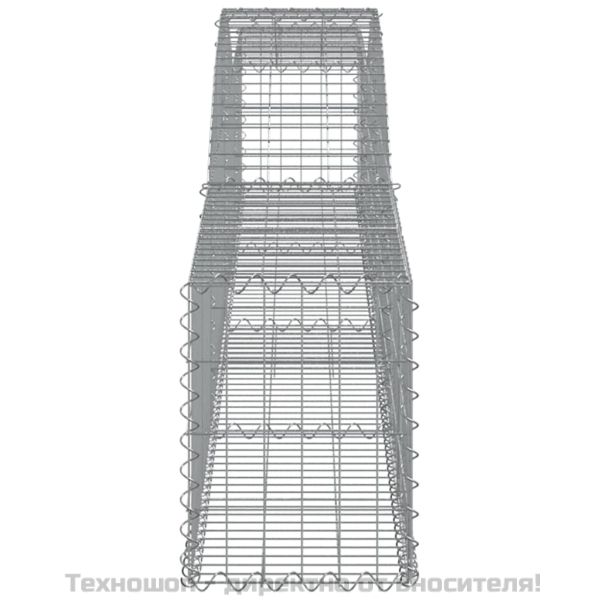 Дъговидна габионна кошница 400x30x40/60 см поцинковано желязо