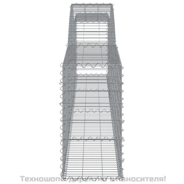 Дъговидна габионна кошница 400x30x60/80 см поцинковано желязо