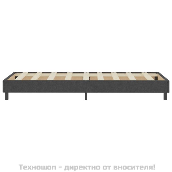 Рамка за боккспринг легло, тъмносива, текстил, 80x200 см