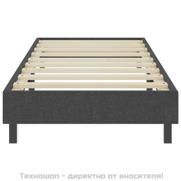 Рамка за боккспринг легло, тъмносива, текстил, 80x200 см