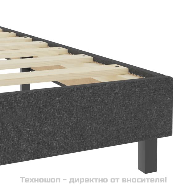Рамка за боккспринг легло, тъмносива, текстил, 80x200 см