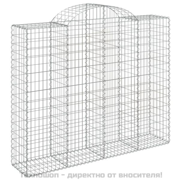 Дъговидна габионна кошница 200x50x160/180 см поцинковано желязо