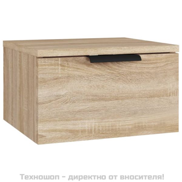 Нощно шкафче за стенен монтаж, сонома дъб, 34x30x20 см