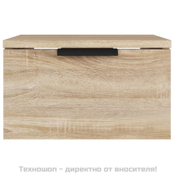 Нощно шкафче за стенен монтаж, сонома дъб, 34x30x20 см