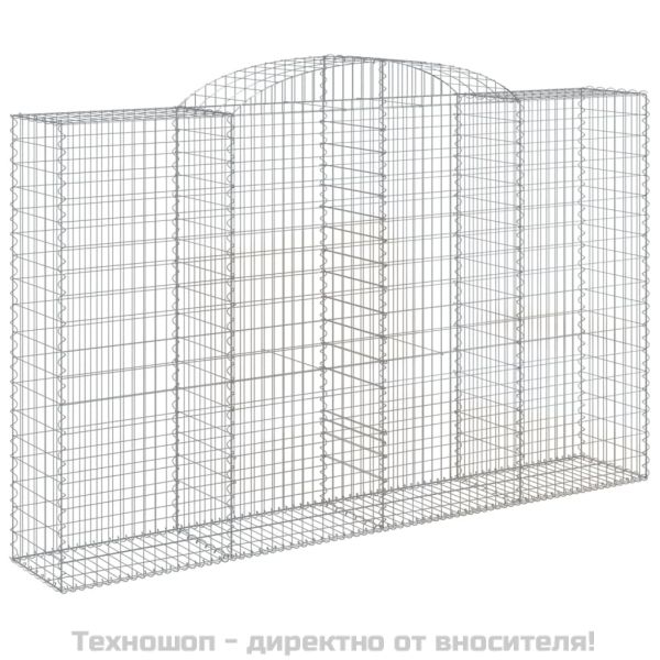 Дъговидна габионна кошница 300x50x180/200 см поцинковано желязо