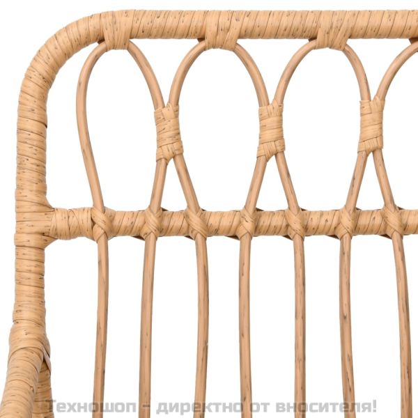 Градински столове 2 бр с подлакътник 56x64x80 см PE ратан