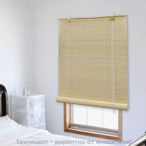Бамбукова ролетна щора, 150x160 см, естетвен цвят