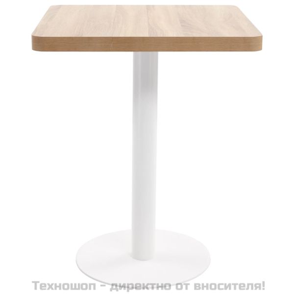 Бистро маса, светлокафява, 60x60 см, МДФ