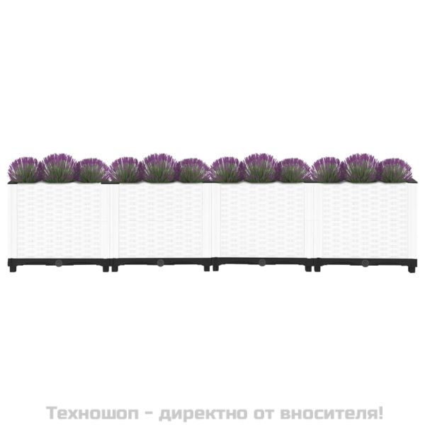 Повдигната леха, 160x40x38 см, полипропилен