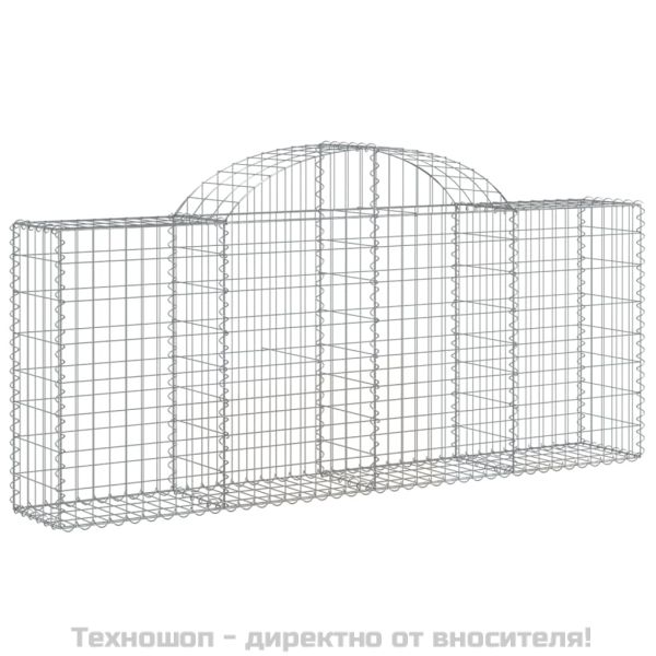 Габионни кошници арка 40 бр 200x30x80/100 см поцинковано желязо