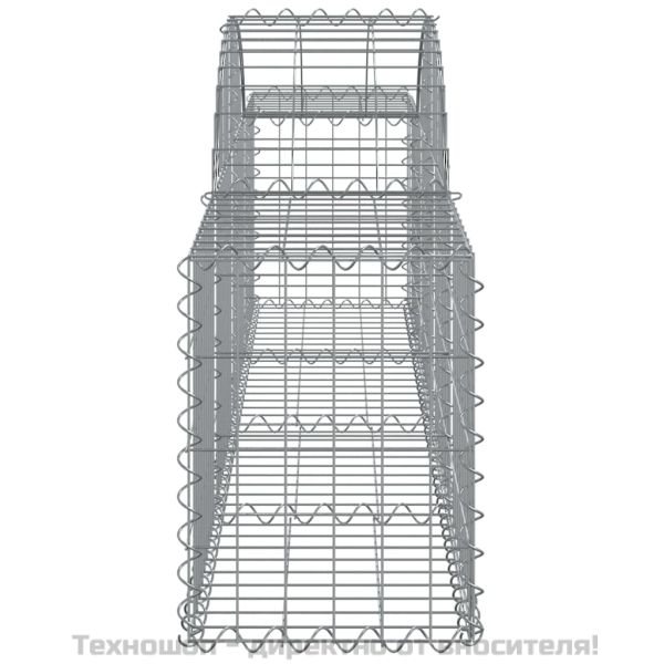 Габионни кошници арка 4 бр 200x30x40/60 см поцинковано желязо