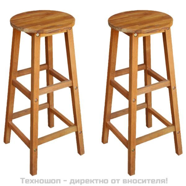 Балконски бар комплект от 3 части, акация масив