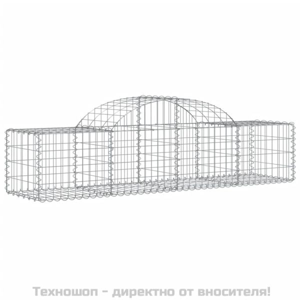 Габионни кошници арка 5 бр 200x50x40/60 см поцинковано желязо