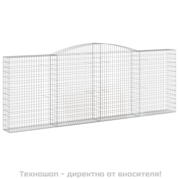 Габионни кошници арка 3 бр 400x30x140/160 см поцинковано желязо