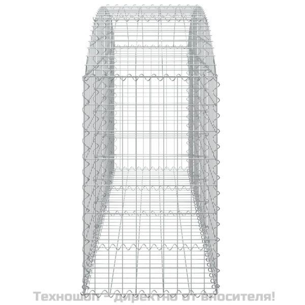 Дъговидна габионна кошница 200x50x80/100 см поцинковано желязо
