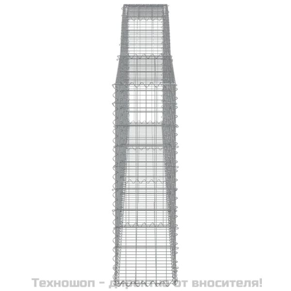Габионни кошници арка 9 бр 400x30x100/120 см поцинковано желязо