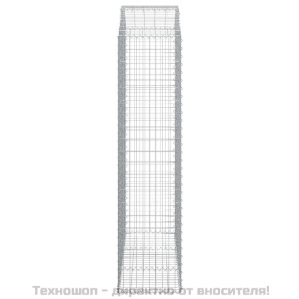 Дъговидна габионна кошница 150x50x200/220 см поцинковано желязо
