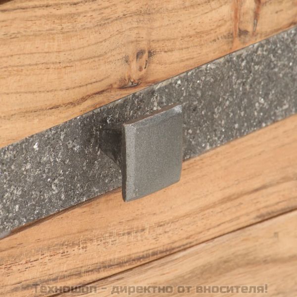 Конзолна маса, 90x30x75 cм, акациево дърво масив