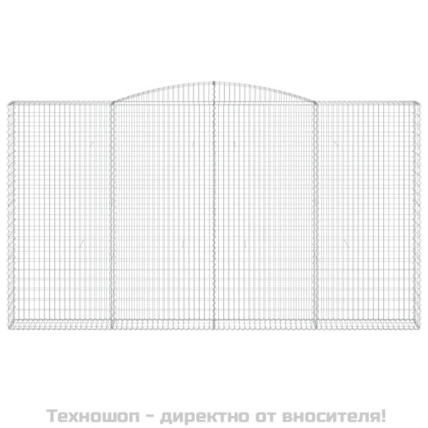Габионни кошници арка 3 бр 400x30x220/240 см поцинковано желязо